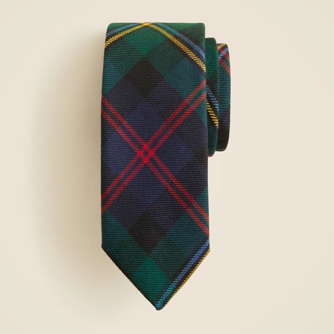 Scottish wool tartan tie