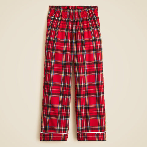 Kids' flannel pajama set in Good Tidings plaid