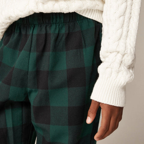 Kids' flannel pajama pant in plaid