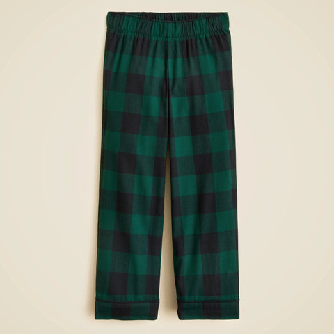Kids' flannel pajama pant in plaid