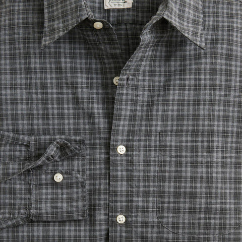 Secret Wash cotton poplin shirt with point collar