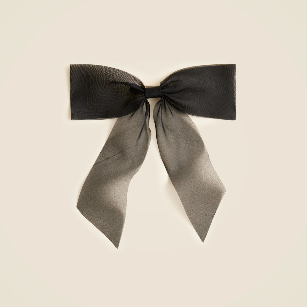 Organza bow hair clip