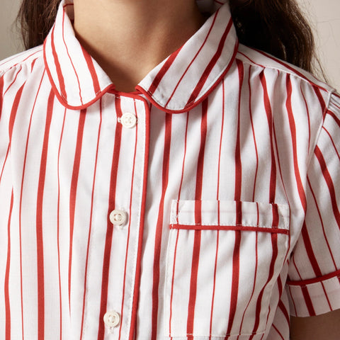 Girls' short-sleeve pajama set in prints