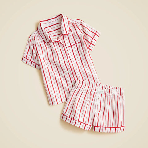 Girls' short-sleeve pajama set in prints