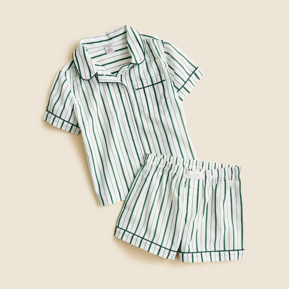 Girls' short-sleeve pajama set in prints