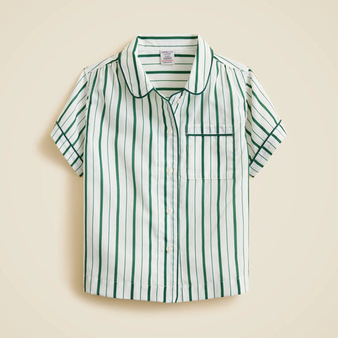 Girls' short-sleeve pajama set in prints