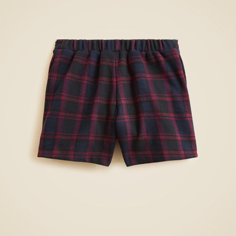 Girls' heavyweight Seaboard soft-knit skort in plaid