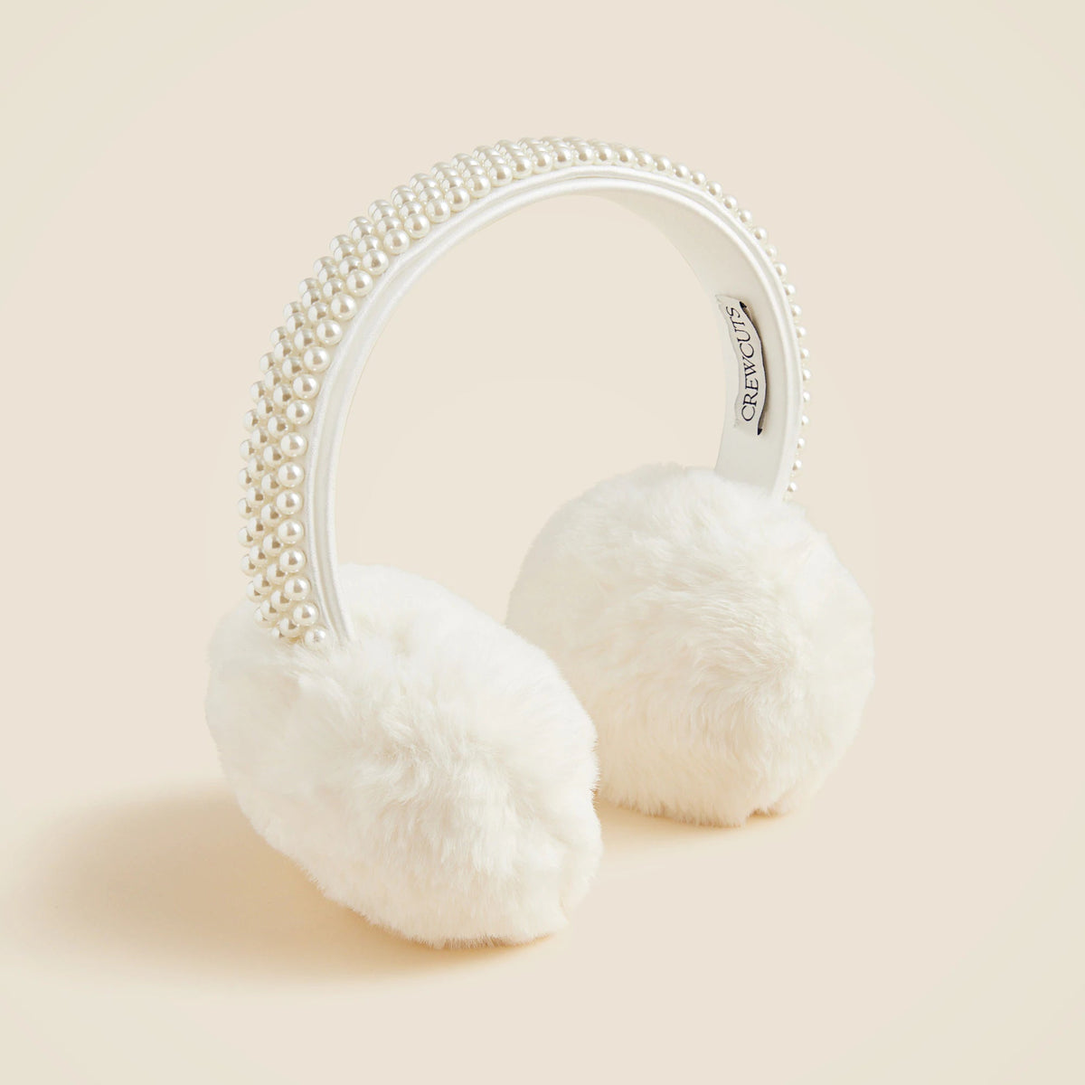 Girls' pearl-embellished earmuffs