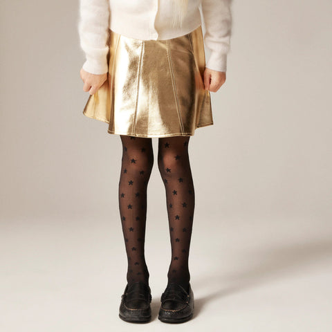Girls' sheer star tights