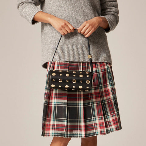 Bordeaux bag in studded leather