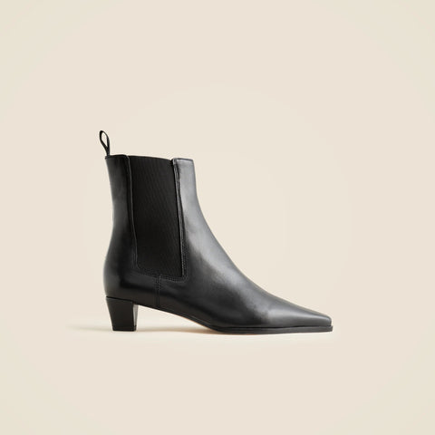 Remi square-toe ankle boots in leather