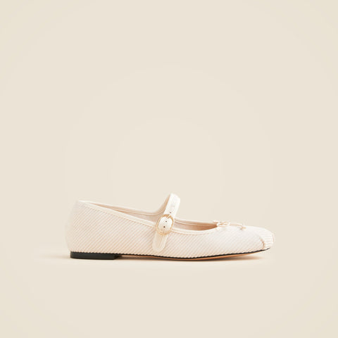 Logan Mary Jane ballet flats in corduroy