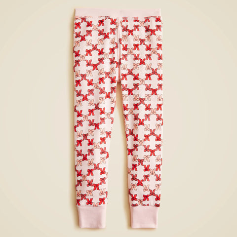 Kids' long-sleeve cotton pajama set in prints