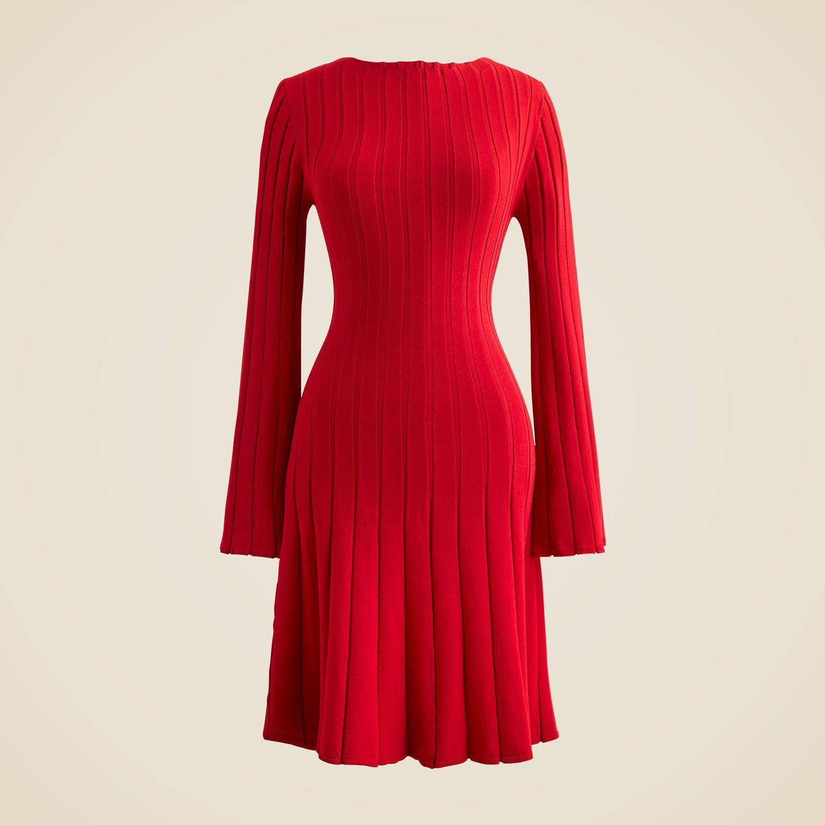 Rib-knit mini sweater-dress