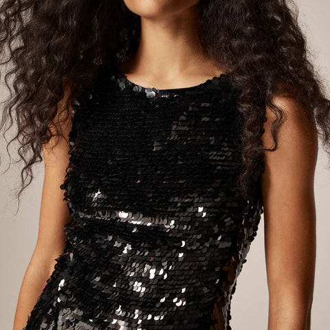 Collection sequin scoopback mini dress