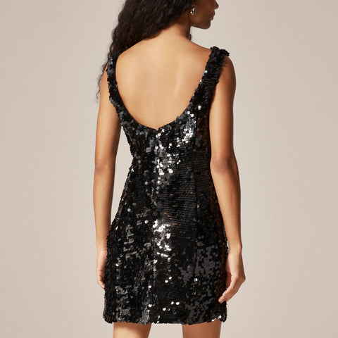 Collection sequin scoopback mini dress