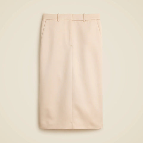 Trouser pencil skirt in duchesse satin