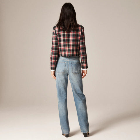 Slouchy jean with embellished side stripe