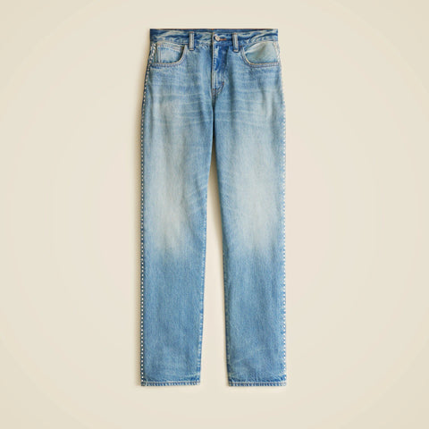 Slouchy jean with embellished side stripe