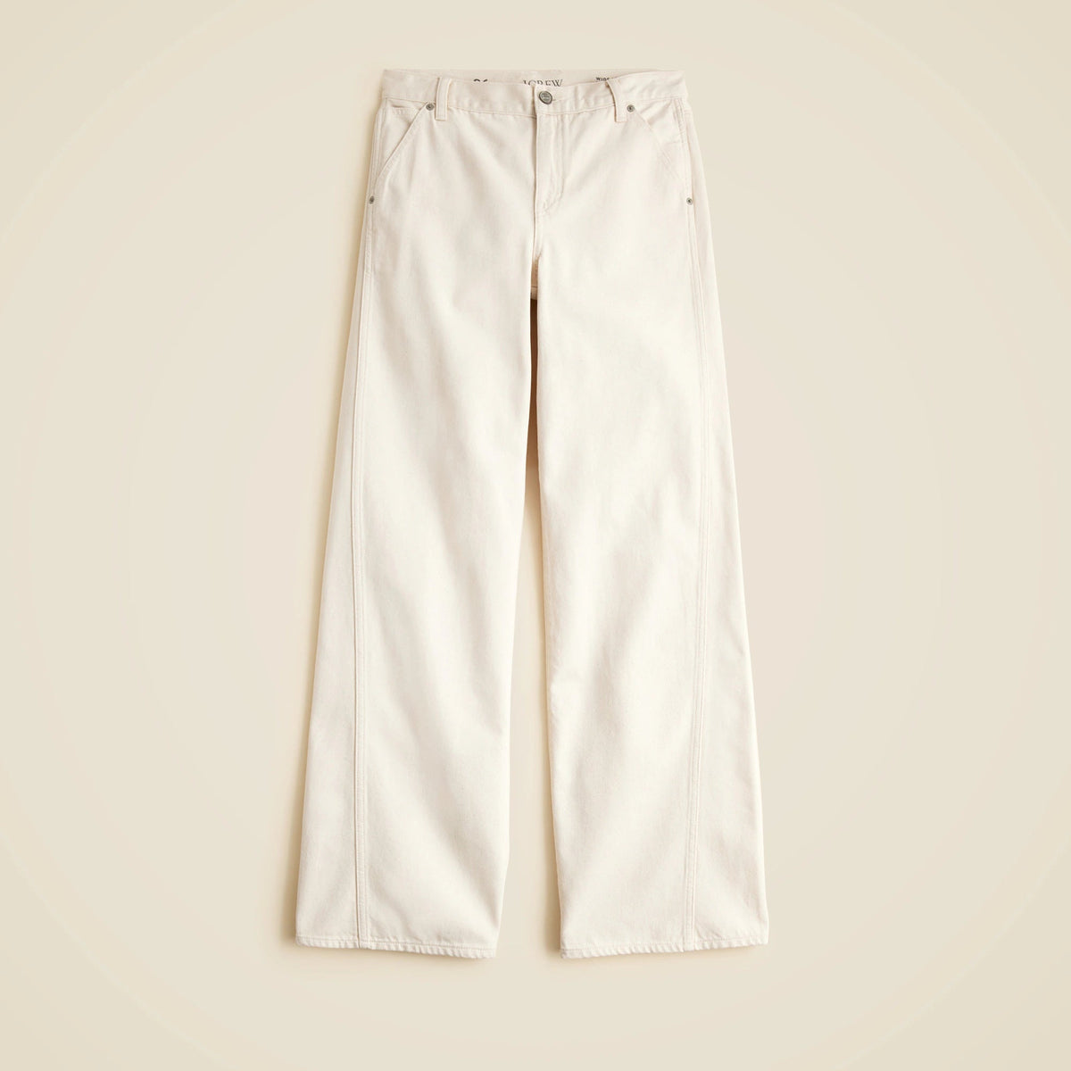 Utility low-rise wide-leg jean