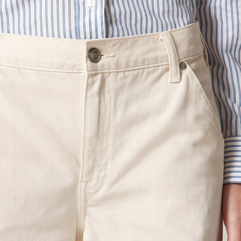 Utility low-rise wide-leg jean