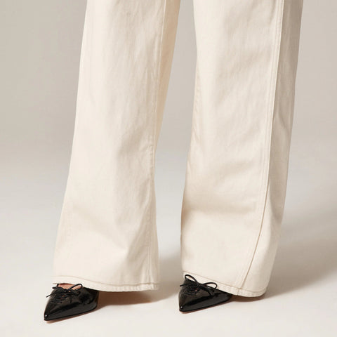 Utility low-rise wide-leg jean