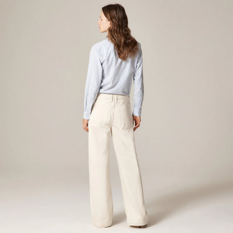 Utility low-rise wide-leg jean