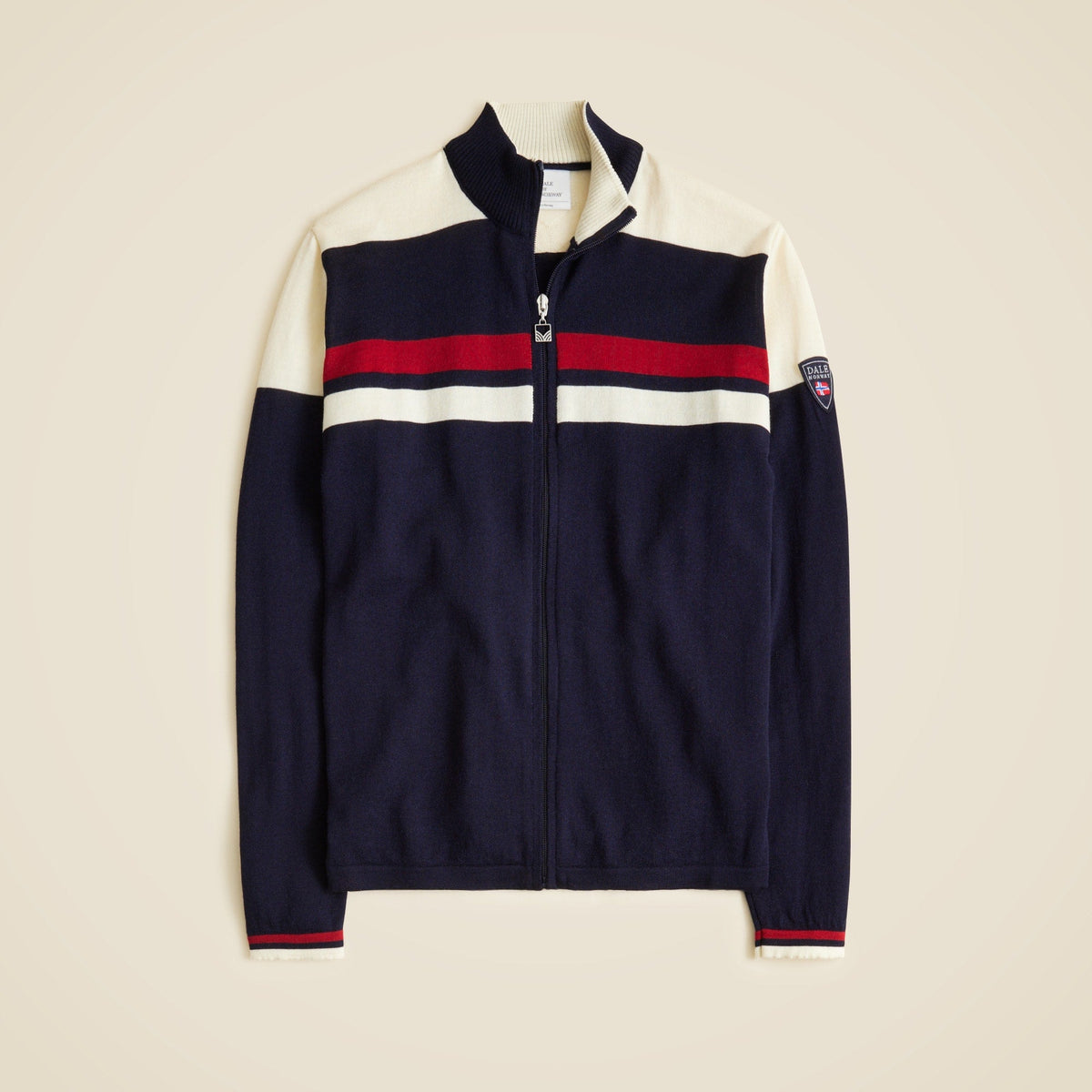 Dale of Norway Mount Stello full-zip sweater-jacket in merino wool
