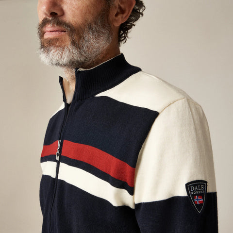 Dale of Norway Mount Stello full-zip sweater-jacket in merino wool