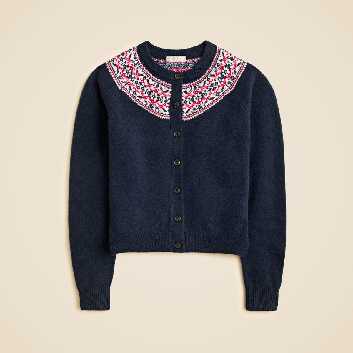 Classic Fair Isle cardigan in vintage wool