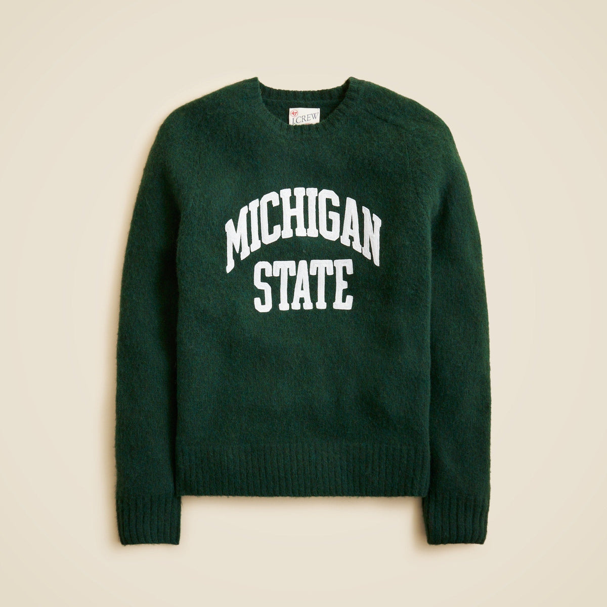 '47 X J.Crew brushed wool Michigan State sweater