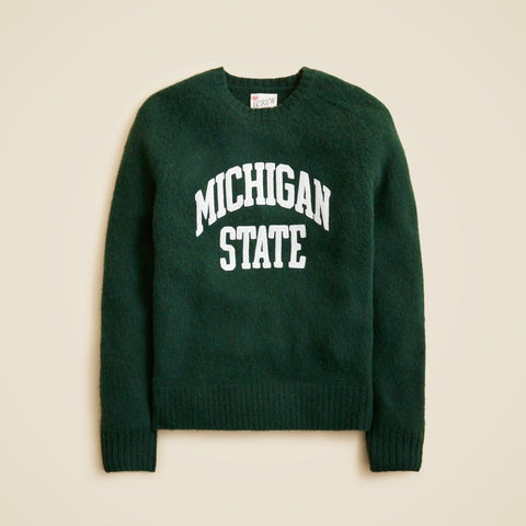 '47 X J.Crew brushed wool Michigan State sweater