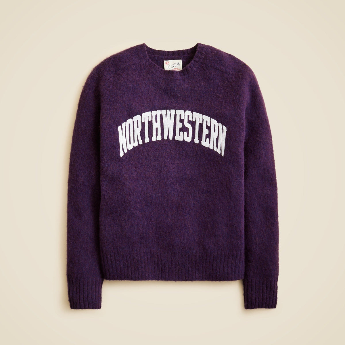 '47 X J.Crew brushed wool Northwestern sweater