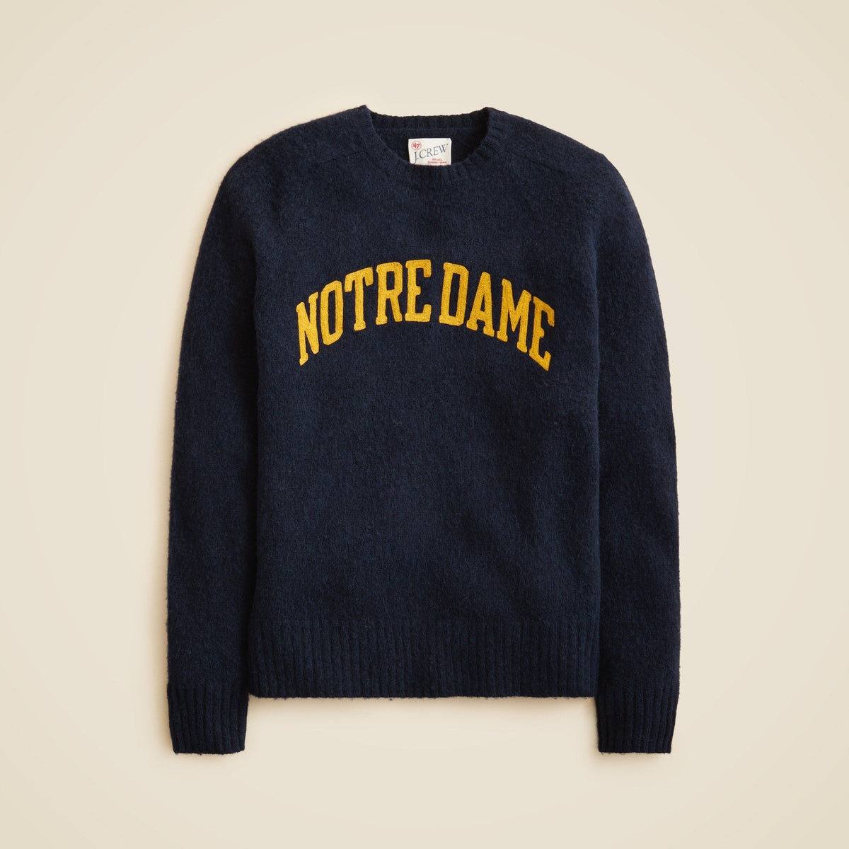 '47 X J.Crew brushed wool Notre Dame sweater