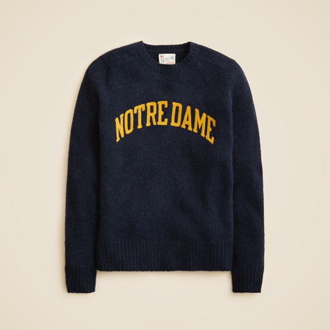 '47 X J.Crew brushed wool Notre Dame sweater