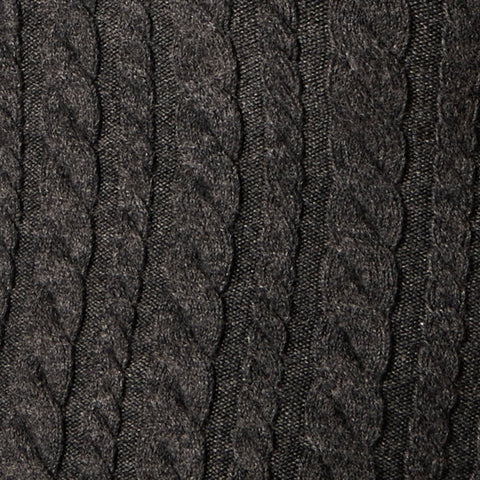 Cable-knit tube top in merino wool