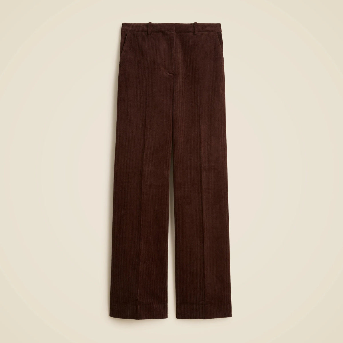 Petite wide-leg trouser in stretch corduroy