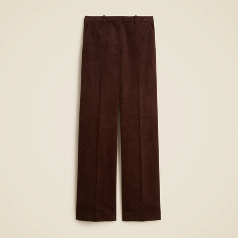 Petite wide-leg trouser in stretch corduroy
