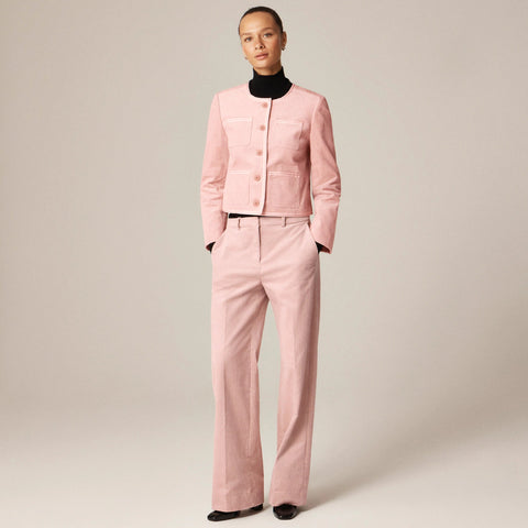 Wide-leg trouser in stretch corduroy