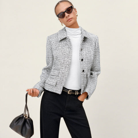 Lucie jacket in marled tweed