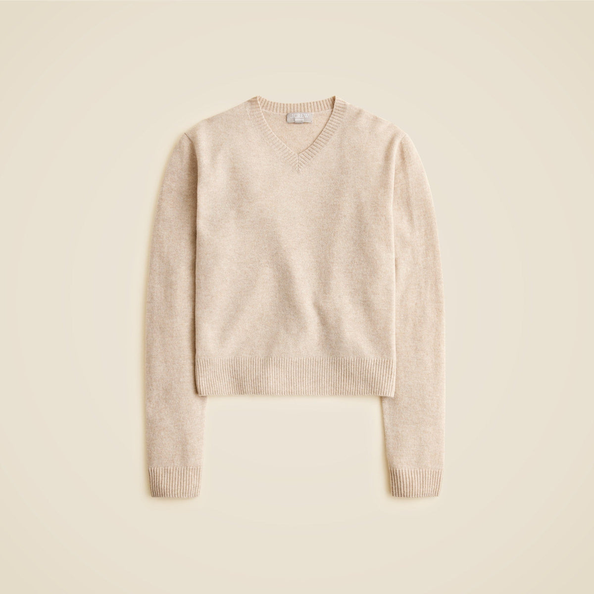 Cashmere high V-neck sweater