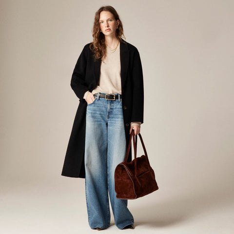 Cashmere high V-neck sweater