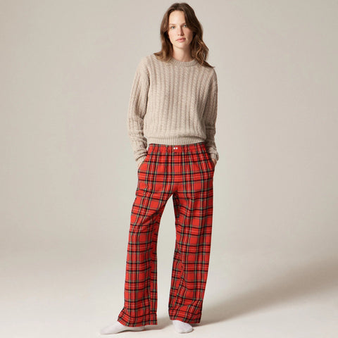 Flannel pajama pant in Good Tidings plaid