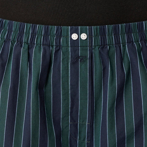 Cotton poplin pajama pant in peppermint stripe