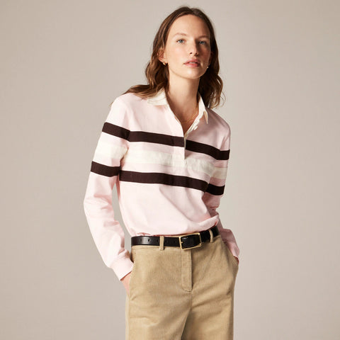 New premium-weight classic rugby shirt in stripe