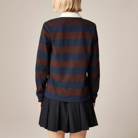 New premium-weight classic rugby shirt with embellishments