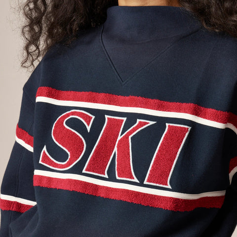 Heritage fleece "Ski" graphic sweatshirt