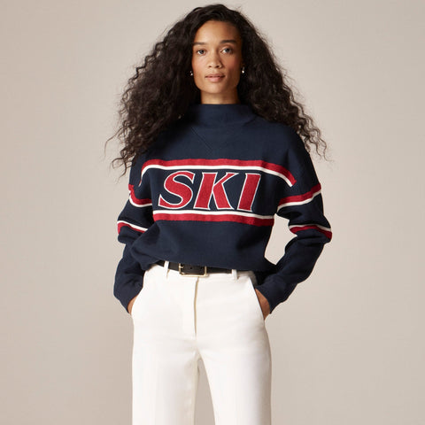 Heritage fleece "Ski" graphic sweatshirt