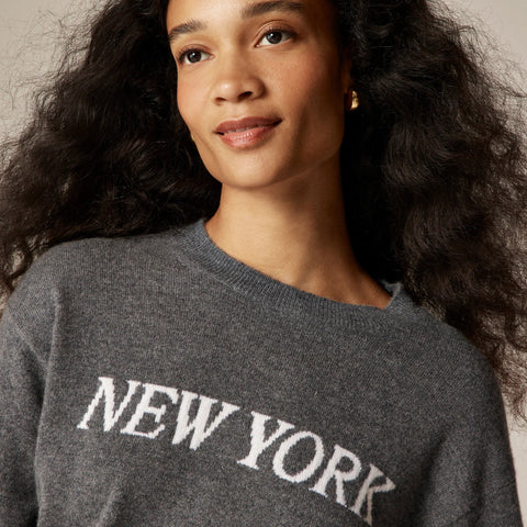 Perfect cashmere "New York" crewneck