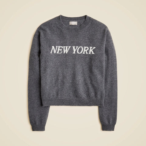 Perfect cashmere "New York" crewneck